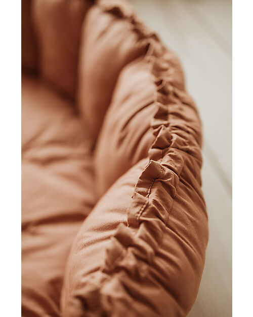 Play&Go 3 in 1 Storage Bag - Playmat and Baby Nest in 100% Organic Cotton - Tawny Brown Padded Playmats