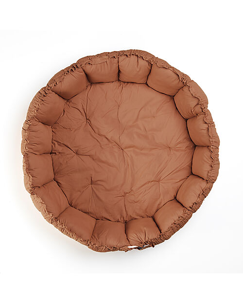 Play&Go 3 in 1 Storage Bag - Playmat and Baby Nest in 100% Organic Cotton - Tawny Brown Storage Bag and Playmat