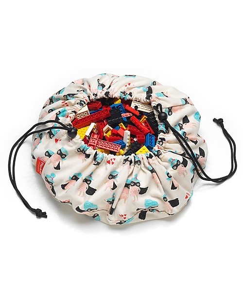 Play&Go Mini Portable Storage Bag in cotton - SuperGirl Toy Storage Boxes