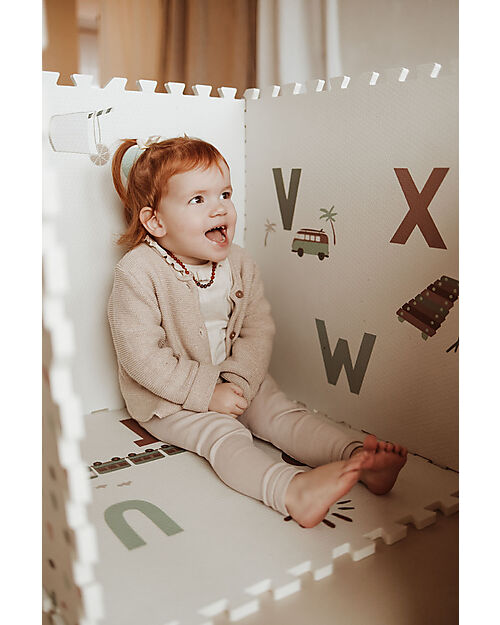 Play&Go Playmat - Alphabets - 180x180 cm - 100% EVA Foam Puzzle Mats