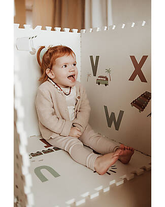 Play&Go Playmat - Alphabets - 180x180 cm - 100% EVA Foam Puzzle Mats