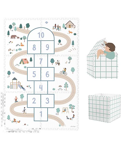 Play&Go Playmat - Hopscotch - 120x180 cm - 100% EVA Foam Puzzle Mats