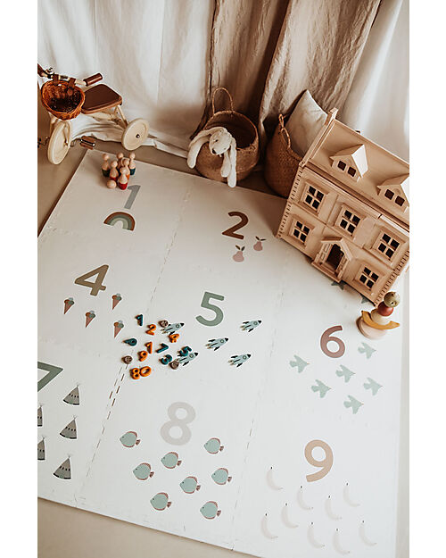 Play&Go Playmat - Numbers - 180x180 cm - 100% EVA Foam Puzzle Mats