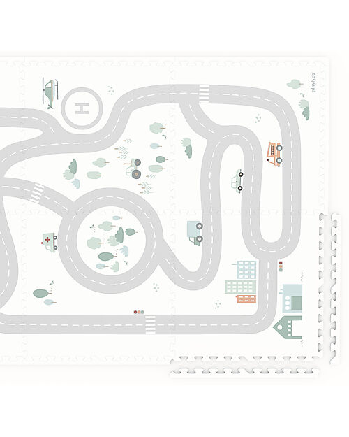 Play&Go Playmat - Road - 120x180 cm - 100% EVA Foam Puzzle Mats