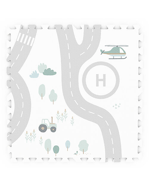 Play&Go Playmat - Road - 120x180 cm - 100% EVA Foam Puzzle Mats