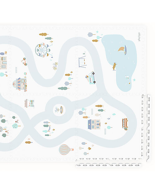 Play&Go Playmat - Village - 120x180 cm - 100% EVA Foam Puzzle Mats