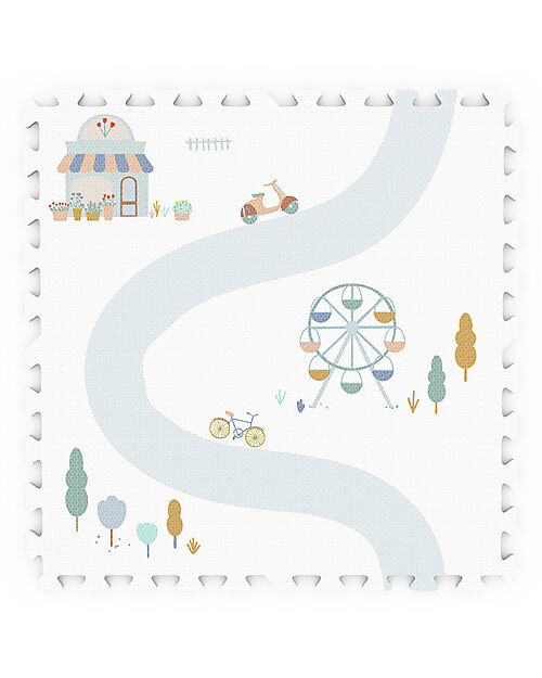 Play&Go Playmat - Village - 120x180 cm - 100% EVA Foam Puzzle Mats