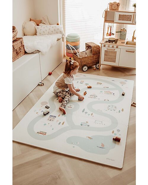 Play&Go Playmat - Village - 120x180 cm - 100% EVA Foam Puzzle Mats