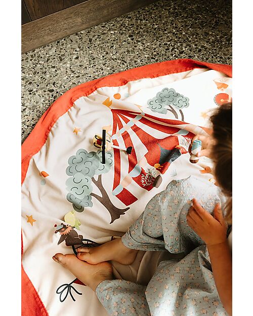 Play&Go Portable 2 in 1 Storage Bag & Playmat - Circus Storage Bag and Playmat
