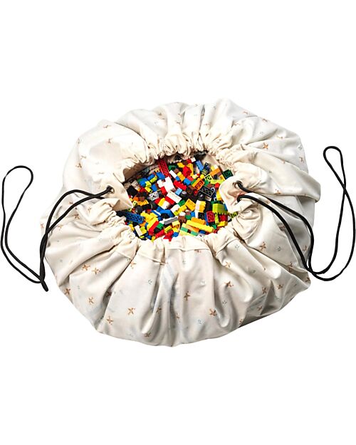 Play&Go Portable 2 in 1 Storage Bag & Playmat - Cotton- Farm Padded Playmats