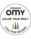 Play&Go Portable 2 in 1 Storage Bag & Playmat in cotton - Color my bag by OMY PARIS Storage Bag and Playmat