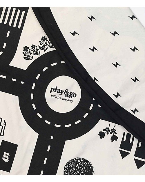 Play&Go Portable 2 in 1 Storage Bag & Playmat in cotton - Roadmap and Thunderbolt Storage Bag and Playmat