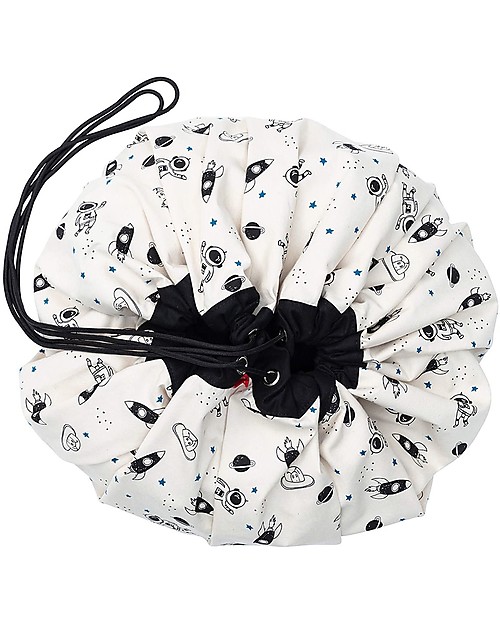 Play&Go Portable 2 in 1 Storage Bag & Playmat in cotton - Space - Glow in the Dark Storage Bag and Playmat