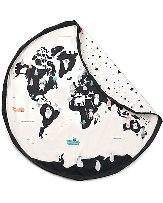 Play&Go Portable 2 in 1 Storage Bag & Playmat in cotton - WorldMap Playmats