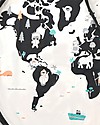 Play&Go Portable 2 in 1 Storage Bag & Playmat in cotton - WorldMap Storage Bag and Playmat