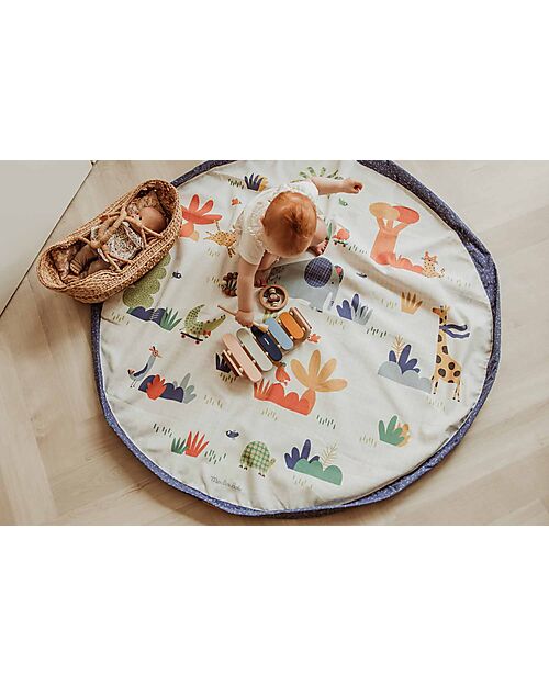 Play&Go Portable 2 in 1 Storage Bag & Playmat - Moulin roty Toupities Storage Bag and Playmat