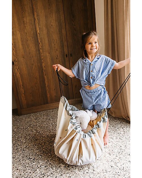 Play&Go Portable 2 in 1 Storage Bag & Playmat - Worldmap Storage Bag and Playmat