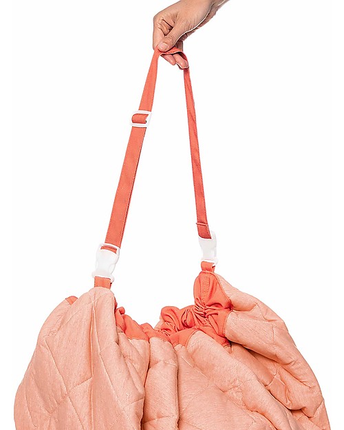 Play&Go Portable 3 in 1 Storage Bag, Diaper Bag & Playmat in Soft Cotton - Animal Faces Storage Bag and Playmat