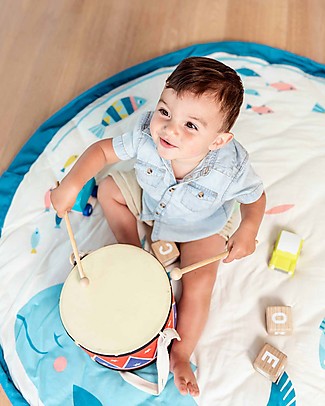 Play&Go Portable 3 in 1 Storage Bag, Diaper Bag & Playmat in Soft Cotton - Moulin Roty Olga Playmats