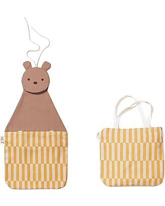 Play&Go Wall Organizer and Tote Bag - Bear Wall Storage Organize