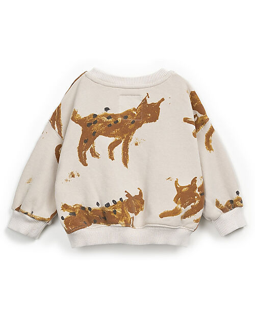 Play Up Long Sleeves Sweater - Lynx - White Sweatshirts