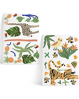 Pop By Gaea Wall Stickers in Vinyl - Tropical Animals Wall Stickers