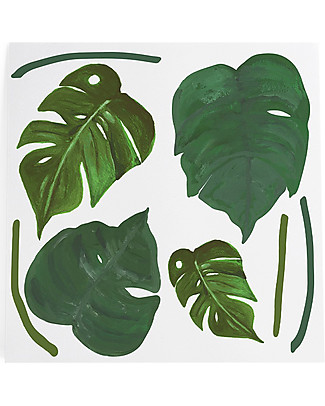 Pop By Gaea Wall Stickers in Vinyl - XL Monsterra Leaves Wall Stickers