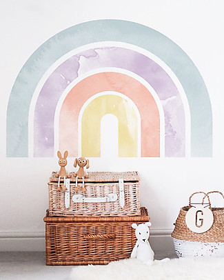 Pop By Gaea Wall Stickers in Vinyl - XXL Boheme Pastel Rainbow - 150x100 cm Wall Stickers