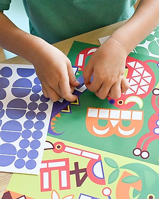 Poppik Giant Poster with 520 stickers - Numbers - From 3 to 6 years Stickers & Stamps Sets