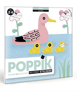 Poppik My First Stickers - River Animals - 2 Years and Up Stickers & Stamps Sets