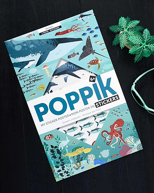 Poppik Scientific Poster - Animals of the Ocean - 7 years and up Wall Decorations