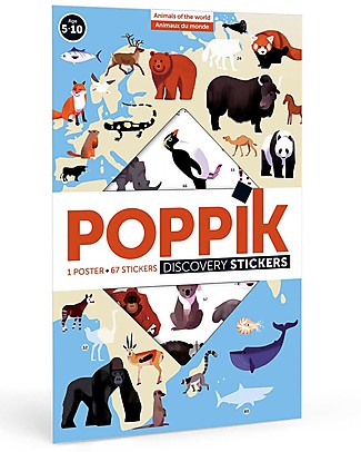 Poppik Scientific Poster - Animals of the World - 5 years and up Paper & Cardboard