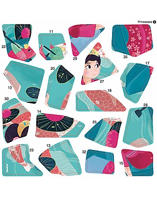 Poppik Stickers Mini-Puzzle - Princesses - from 5 years Stickers & Stamps Sets