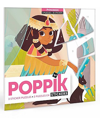 Poppik Stickers Mini-Puzzle - Princesses - from 5 years Stickers & Stamps Sets