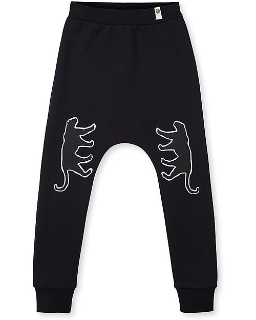 Popupshop Baggy Leggings, Panther - 100% Organic cotton Trousers