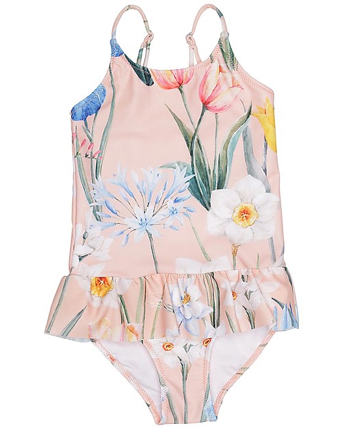 Popupshop Girl Ruffles Swimsuit, Flower Swimsuits