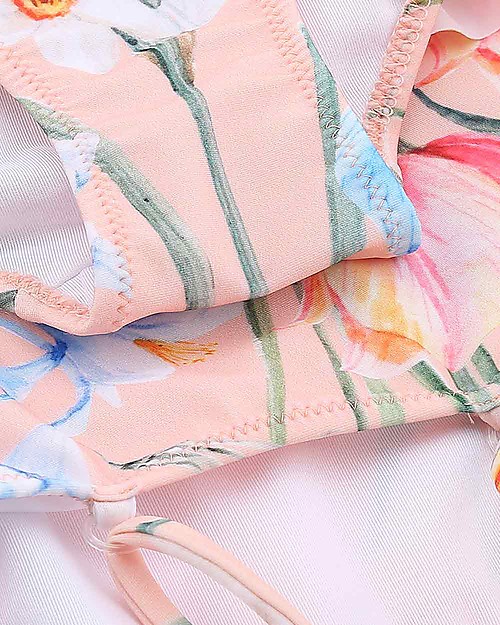 Popupshop Girl Ruffles Swimsuit, Flower Swimsuits