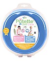 Potette 2in1 Potette 2in1 Blue, Trainer Seat and Travel Potty - Includes 3 Liners Potties