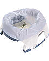 Potette 2in1 Trainer Seat and Travel Potty - Mist - Includes 3 Liners Potties