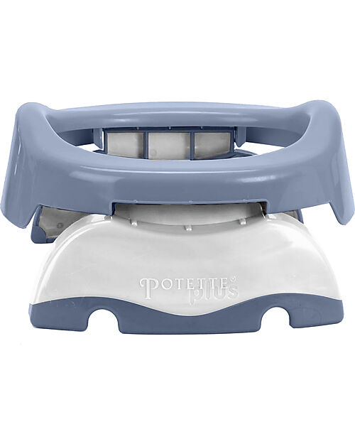 Potette 2in1 Trainer Seat and Travel Potty - Mist - Includes 3 Liners Potties