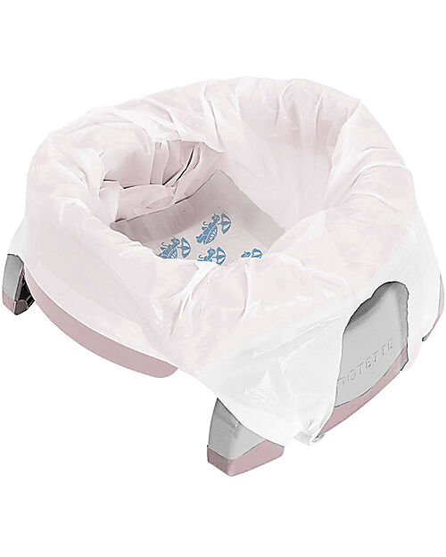 Potette 2in1 Trainer Seat and Travel Potty - Pink - Includes 3 Liners Potties