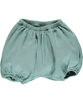 Poudre Organic Baby Bloomer Verveine - Blue Surf - 100% organic cotton Shorts