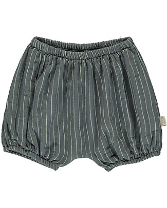Poudre Organic Baby Bloomer Verveine - Stormy Weather Rayures - 100% organic cotton Shorts