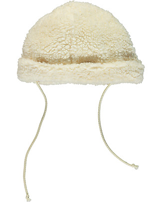 Poudre Organic Baby Hat Itoh Chapeau - Almond Milk - 100% Organic Cotton Terry Winter Hats