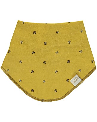 Poudre Organic Bandana Bib Asperule - Honey Fleurs - 100% organic cotton Bandana Bibs