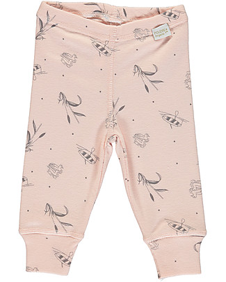 Poudre Organic Basilic Baby Leggings - Sand with Lake Print - 100% organic cotton Leggings