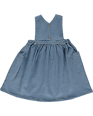 Poudre Organic Denim Dress Mangue - Blue - Organic Cotton Dresses