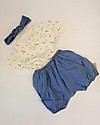 Poudre Organic Girl's Headband, Jeans (6 months - 8 years) - 100% organic cotton Hair Accessories