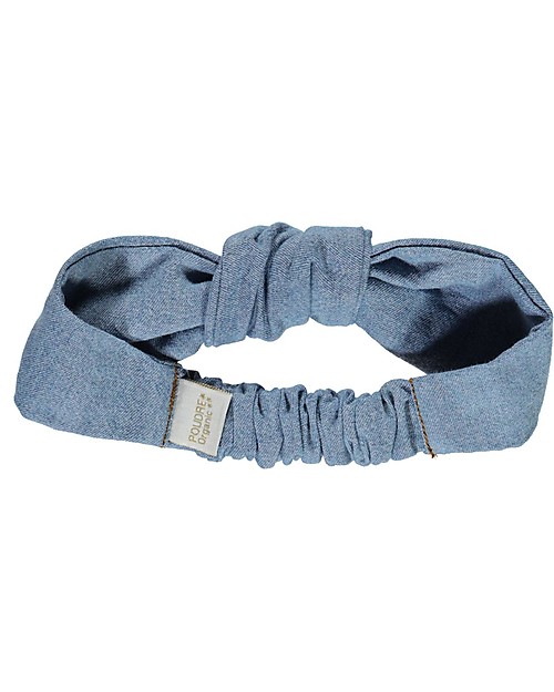Poudre Organic Girl's Headband, Jeans (6 months - 8 years) - 100% organic cotton Hair Accessories