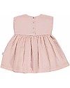 Poudre Organic Girl’s Sleeveless Dress Hibiscus, Evening Sand - 100% organic cotton Dresses_